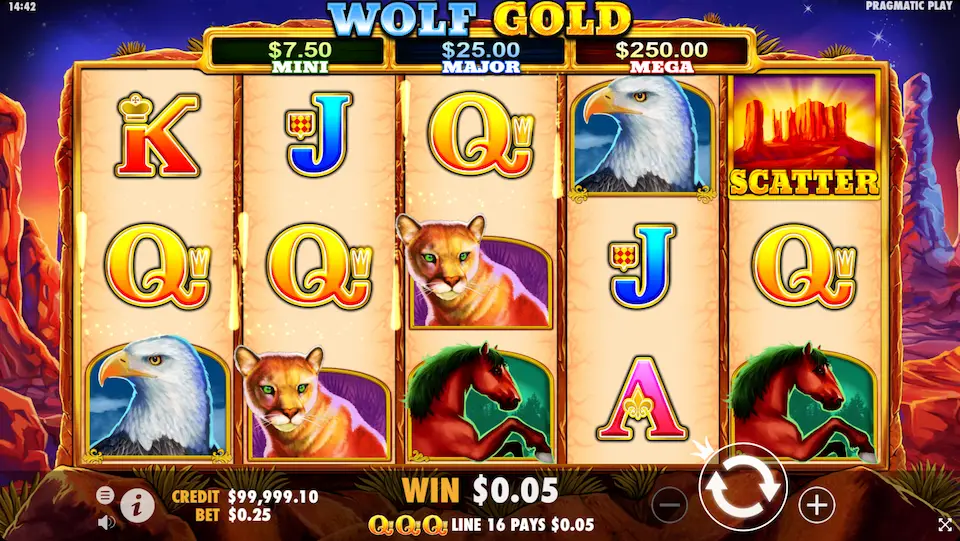 Wolf Gold Win