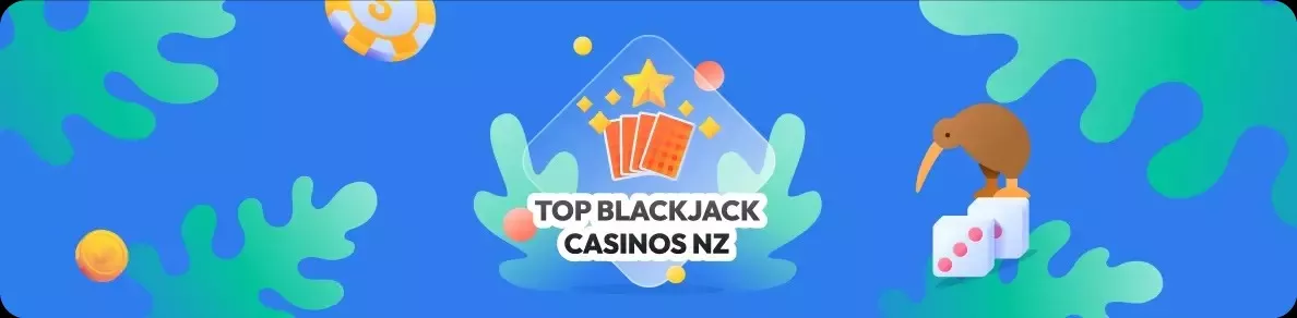 Top blackjack casinos in New Zealand banner
