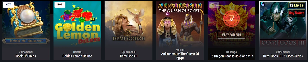 Cobra Casino slots