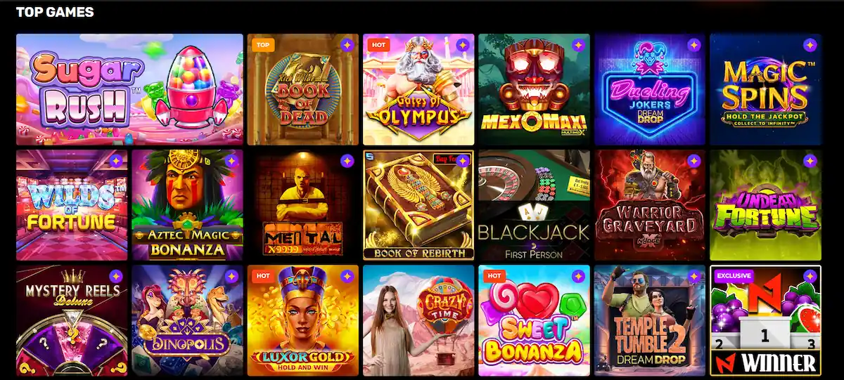 N1 Casino Pokie Selection