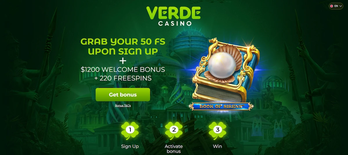 Verde Casino Welcome Bonus