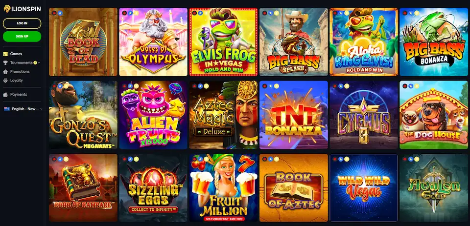 Lionspin casino Pokies