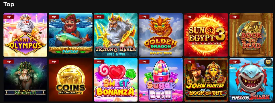 Loft Casino Games Section