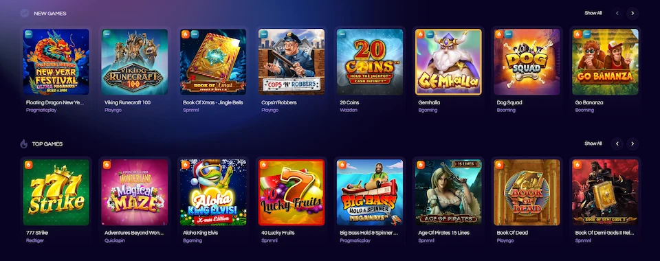 Futureplay Casino Game Selection