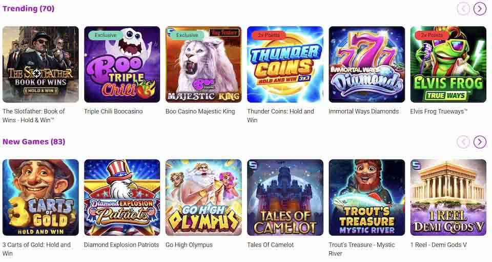 Boo Casino Game Selection Boo Casino Game Selection