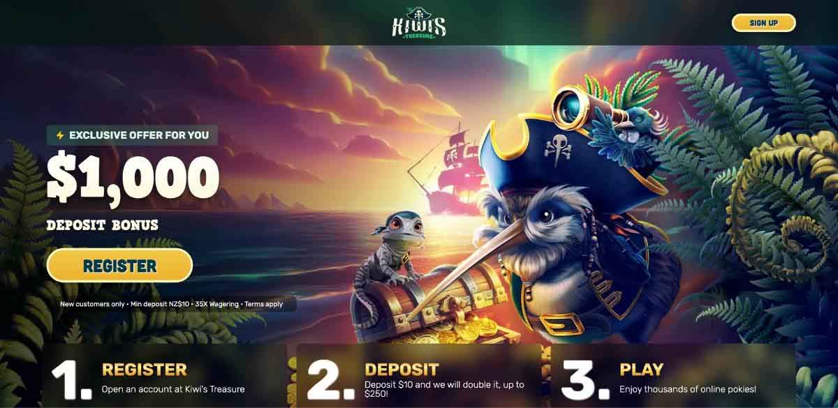 kiwis-tresure-casino-deposit-bonus - 1 kiwis treasure casino bonus