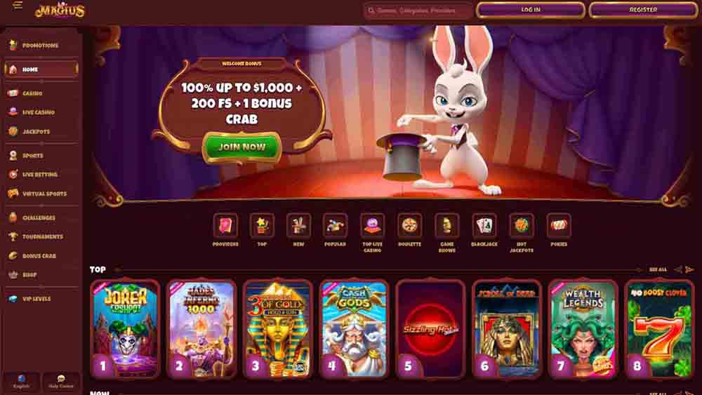 magius casino welcome bonus