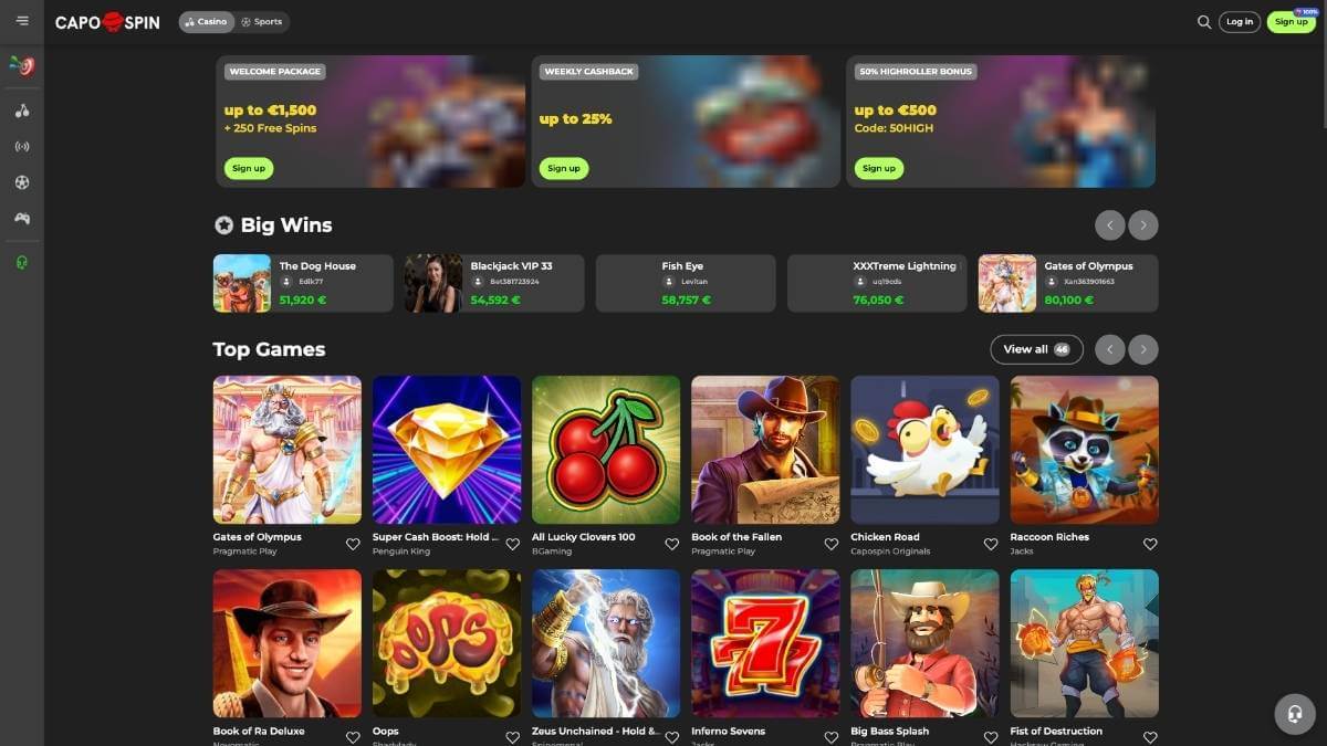 capospin casino desktop capospin casino desktop
