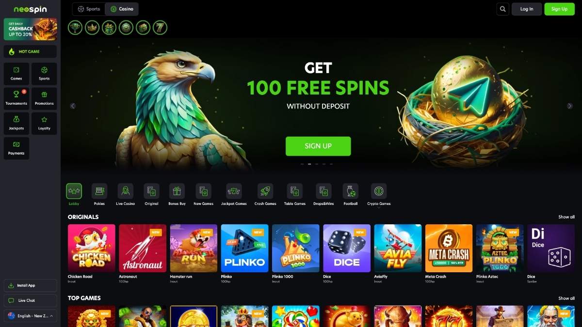 neospin-casino-desktop neospin casino review