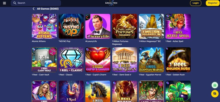 Galactic Wins Casino Games Bet Kiwi New Zealand