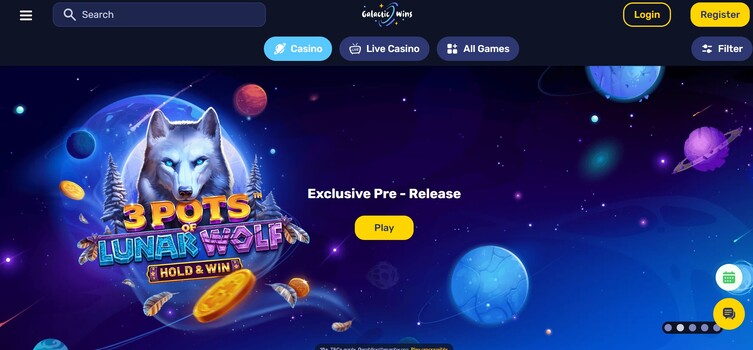 Galactic Wins Casino Home Page Bet Kiwi New Zealand