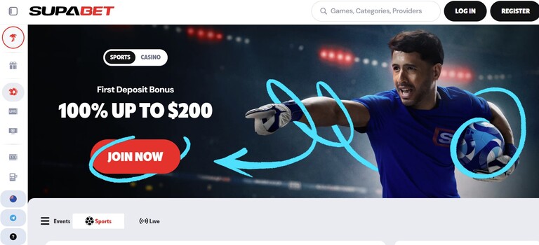 Supabet Sportsbook Homepage BetKiwi NewZealand