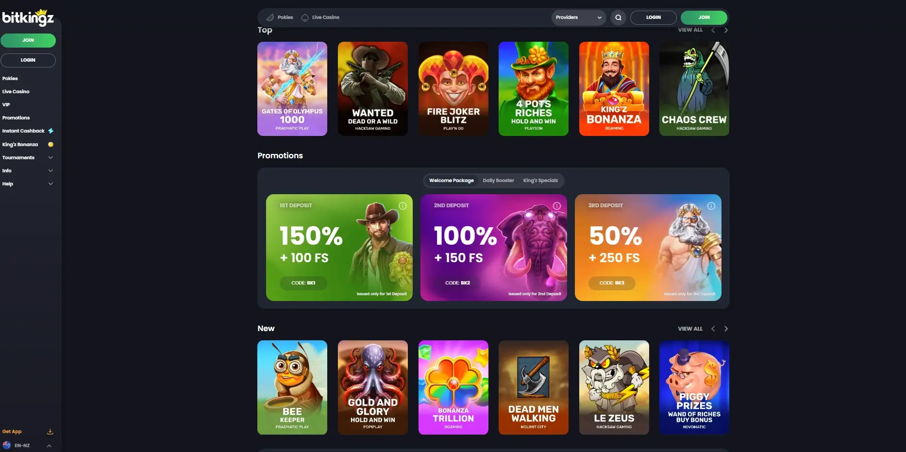 BitKingz games New Zealand BetKiwi