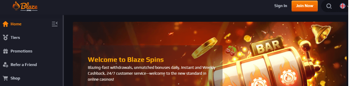 Blaze Spins Home Page Bet Kiwi New Zealand