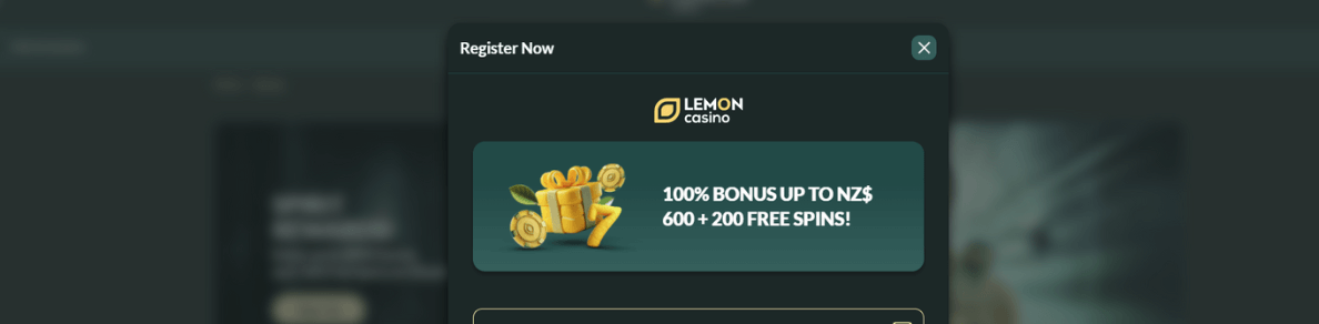 Lemon Casino welcome offer betkiwi new zealand