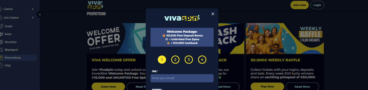 Vivaspin Bonus New Zealand BetKiwi