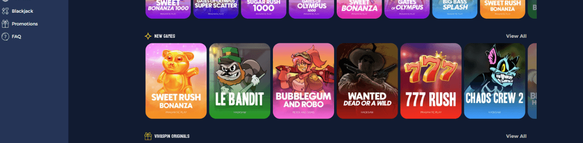 Vivaspin Games New Zealand BetKiwi