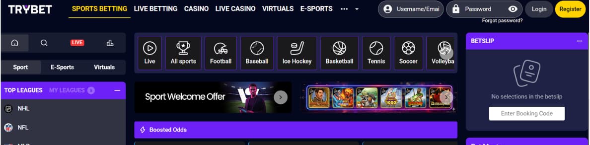 Trybet Sportsbook new zealand betkiwi