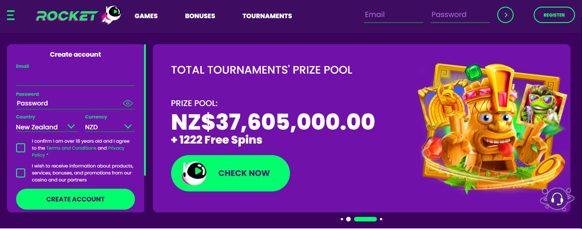 rocket casino review nz new zealand betkiwi